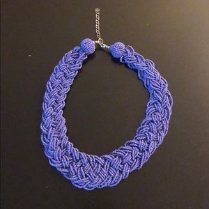 Periwinkle beaded necklace
